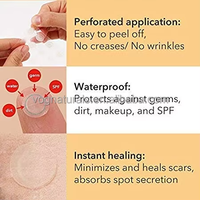 Patchs anti-acné personnalisés à marque privée avec huile d'arbre à thé, traitement hydrocolloïde pour le visage