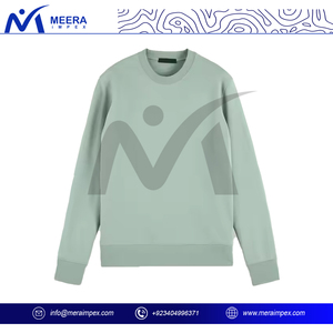 Sweat-shirt en molleton de coton surdimensionné 220 g/m² doublé, écologique, pour hommes, avec logo brodé personnalisé, style streetwear, col rond, vente en gros - Product Image 2