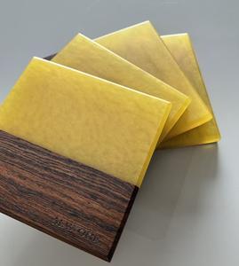 Antique <b>Wooden</b> Coaster Set of 6 With Holder Modern Epoxy Resin Coasters Epoxy Drink Wine Genuine Walnut Coasters Manufacture - Product Image 2