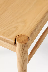 Silla de comedor de madera natural con diseño minimalista - Product Image 5