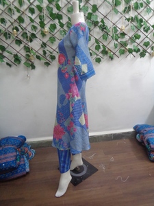 Phụ nữ thời trang thanh lịch quần áo dân tộc Ấn Độ kurta thiết lập cho các tùy chọn mặc giản dị và văn phòng với giá tốt nhất - Product Image 4