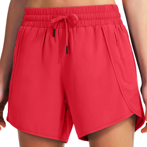 Shorts de sport pour femmes de haute qualité, tissu extensible, shorts de course et de fitness, fabrication OEM, étiquette privée disponible - Product Image 3