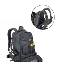 Vente en gros de sacs à dos personnalisés, sports de plein air, randonnée, sacs de survie étanches, sacs à dos tactiques de chasse noirs Service OEM