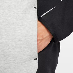 Sudadera con capucha unisex Windrunner con cremallera completa y diseño de apliques bordados de lana de algodón 100% sudadera cómoda de otoño - Product Image 3