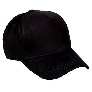 Casquette de baseball ajustée vintage noire classique avec motif imprimé sublimé en tissu imperméable à boucle brodée pour la vente en gros - Product Image 1