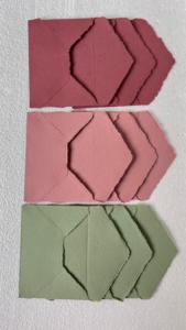 Papier fait main et enveloppes bordées Deckle aux couleurs pastel douces - Product Image 4