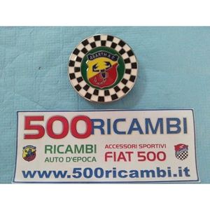Accesorios Interiores y Exteriores FIAT 500 D F L R Logo Rotondo Scacchi Tuning con Logotipo Rond STEMMA SCRITTA ABARTH - Product Image 1