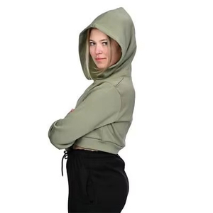 Sudadera con Capucha Corta para Mujer, Premium, Personalizada, Bordada, Gruesa, Estilo Urbano, Deportiva, Informal, de Algodón - Product Image 5