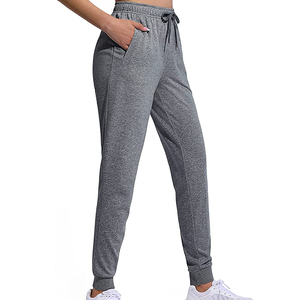 Custom Autumn <b>Winter</b> High Waist Elastic Waist Women Jogger Sweat Pants Wholesale Custom Streetwear Joggers - Product Image 1