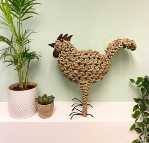 Poulet à corde nouée fabriqué au Vietnam matériau écologique utilisé pour la décoration de la maison ornements en gros - Product Image 1