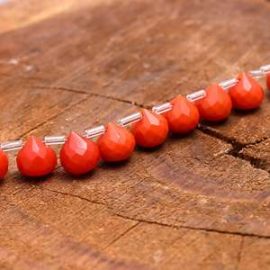 ลูกปัด Briolette ควอตซ์แบบหลวมเกรด AAA เพชรทรงหัวหอมขนาดไมโคร6คู่สำหรับการทำเครื่องประดับ - Product Image 2