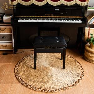 Pas cher prix luxe salon chambre tapis nordique élégant rond jacinthe d'eau tapis et tapis à l'intérieur hôtel resort décor - Product Image 5