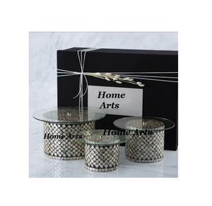 Mother of Pearl And <b>Glass</b> <b>Cake</b> <b>Stand</b> With Exclusive Quality Customized Size <b>Cake</b> Server From Manufacturer In India - Product Image 3