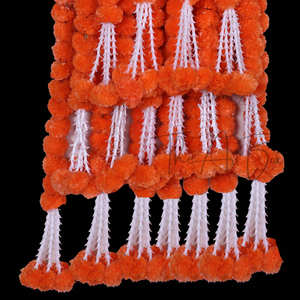 Guirnalda de flores de caléndula hinchada hecha a mano para boda Navidad graduación Día DE LA MADRE arte del hogar flores artificiales decorativas - Product Image 3