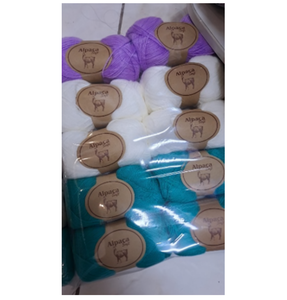 เส้นด้ายไหมพรมถักสำหรับเด็กทำจากใยทรงกรวยถักแบบนุ่ม - Product Image 1