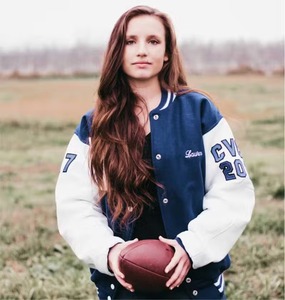 Veste universitaire en laine corps et manches en cuir véritable/PU veste de baseball pour hommes et femmes patchwork de broderie personnalisée - Product Image 5