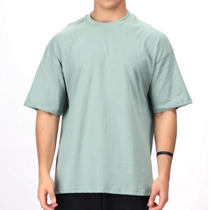 เครื่องแต่งกายแนวสตรีทผ้าฝ้าย100น้ำหนักเบาสำหรับผู้ชายโอเวอร์ไซส์ - Product Image 1