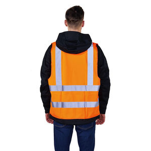 Chaleco de Seguridad Reflectante Impermeable y Cortavientos con Bolsillos para Trabajo y Actividades al Aire Libre - Product Image 2