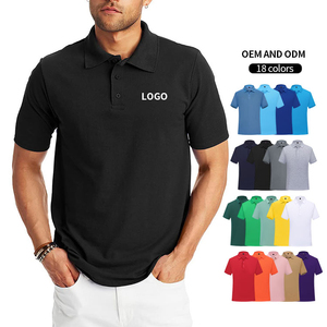 Polos décontractés pour hommes OEM Expédition directe d'usine dans le monde entier à séchage rapide 100% coton T-shirts polo à manches courtes anti-rides - Product Image 1