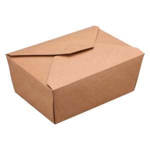 Boîtes en papier kraft ProTakeOut Bio N° 4 paquets de 160 contenants à emporter compostables (40/4) résistants aux fuites 8.86x6.5x3.54 - Product Image 2
