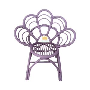 Honey Rattan Silla de 1 plaza para niños Sillón de ratán Kid Vintage Kids Baby Nursery Rattan Rainbow Chair Muchos colores Ecológico - Product Image 4