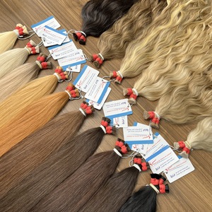 Premium Thanh an Hair Remy Vietnamese Human Hair Bulk Machine Double Weft Wavy Colored No <b>Tangle</b> No Shedding - Product Image 4
