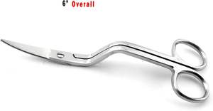 กรรไกรตัดตุ่นปากเป็ดสแตนเลสแบบโค้งงอคู่3ชิ้น6 "แหล่งพลังงานด้วยมือสำหรับเครื่องจักรที่ผ่านการรับรองมาตรฐาน - Product Image 2