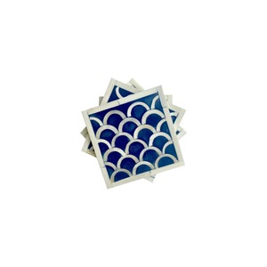 Ensemble de sous-verres classiques personnalisés avec incrustation d'os Décoration élégante pour la maison et le bureau avec tapis et coussinets élégants Parfait pour les cadeaux du Ramadan - Product Image 2