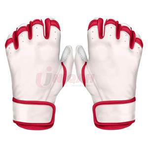 Prix usine Nouveau Style Personnalisé En Cuir Véritable Gants De Frappeur De Baseball À Manchette Courte Gants De Sport Pour Unisexe - Product Image 1
