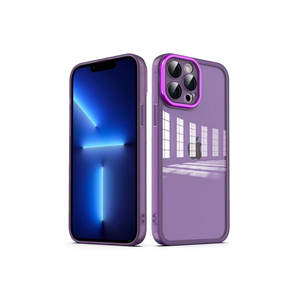Coque Netzy Deep Purple pour iPhone 13 Pro en silicone SAF-A Post transparente et protectrice de l'appareil photo - Product Image 1
