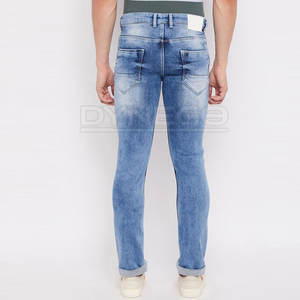 Jean décontracté pour homme, taille mi-haute, en coton léger, coupe droite, respirant, séchage rapide, logo personnalisé, service OEM – Meilleures ventes - Product Image 4