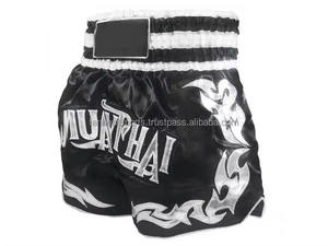 Shorts de Muay Thai imprimés de haute qualité, shorts de Muay Thai de couleur unie à vendre, fabriqués au Pakistan, service OEM, conception ODM - Product Image 4