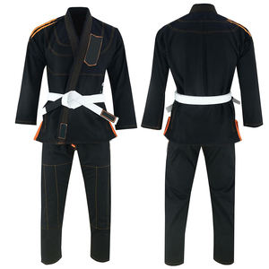 สีดำงานพิมพ์โลโก้ออกแบบได้ตามต้องการใหม่ล่าสุดเครื่องซักได้เครื่องแบบ Jiu Jitsu ศิลปะการสมรสโดยอุตสาหกรรมที่น่าตื่นตาตื่นใจ - Product Image 4