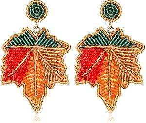 <b>Statement</b> <b>Jewelry</b> Beaded Embroidery Cactus Earring With Customizing Look & Fashionable Handmade Design by glowin fashion - Product Image 4