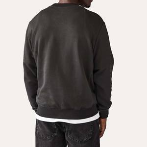 Sudadera de Forro Polar para Hombre, Diseño Nuevo, Corte Regular, Cuello Redondo, Estilo Urbano de Invierno, Lavado Ácido, Impresión Digital, Logotipo Personalizado - Product Image 3