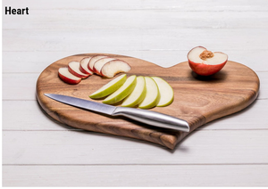 Planche à découper en bois artisanale |   Planche à découper en bois massif épais pour la viande, les fruits, les légumes et le fromage - Product Image 5