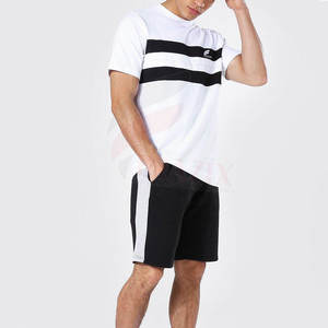 Ensemble short délavé à l'acide de haute qualité pour hommes respirant été décontracté polyester/coton - Product Image 4