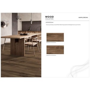 Bois de rose Beige 600x1200mm Porcelaine 60x120cm Carreaux brillants Aspect bois EAU - Product Image 6