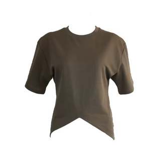 Camiseta corta para mujer de uso diario Estilo de moda Casual Fit OEM Fábrica de impresión personalizada - Product Image 1