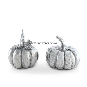 Admirable Design Couleur Blanche Décoration de Table Sel et Poivre Moderne Ensemble de 2 Tailles Différentes Sel et Poivre en Métal et Aluminium - Product Image 2