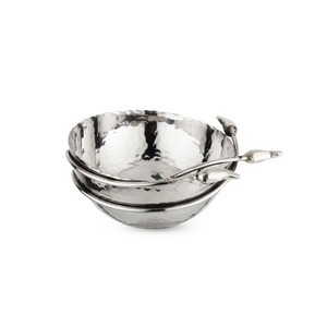 Merveilleux Design Argent Couleur Bol Décoratif Plus Grande Qualité Forme Ronde Fruits Dates Bol À Prix Pas Cher - Product Image 5