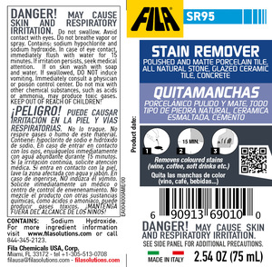 FILA Surface Care Solutions SR95 Organic <b>Liquid</b> Stain Remover Wine <b>Coffee</b> Tea Stain Indelible Marker Cleaner Detergent Porcelain - Product Image 3