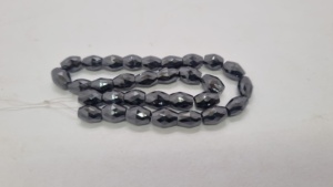 Collier de perles fantaisie facettées en moissanite noire de 9 mm - Coupe artisanale scintillante - Product Image 3