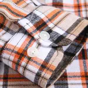 OEM Custom Logo <b>Men</b> Cotton Plaid Flannel <b>Shirt</b> Soft Comfortable Breathable <b>Shirts</b> Factory Wholesale Custom Made <b>men's</b> <b>shirts</b> - Product Image 2