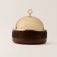 Casserole ronde en acier inoxydable moderne de qualité supérieure avec couvercle en dôme pour un usage domestique et hôtelier Plat à fondue pour mariage Passe au lave-vaisselle
