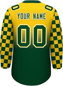 Venta al por mayor logotipo personalizado impresión por sublimación secado rápido 100% poliéster EQUIPO PROFESIONAL UNIFORME precio OEM camiseta de hockey sobre hielo - Product Image 5