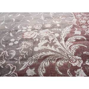 Tapis Azalea noué à la main en laine et soie, motif floral rouge et orange, pour la décoration de la maison et du salon, tapis de couloir 9x12 - Pae-6127 - Product Image 3