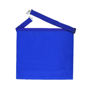 Tablier d'officier de loge bleu d'historien de Regalia maçonnique Tablier en cuir blanc et bordure bleue - Product Image 3