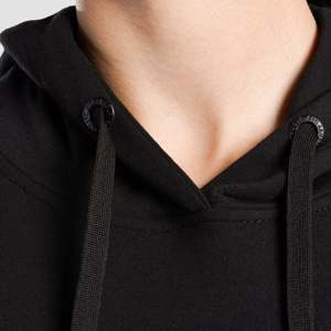เสื้อฮู้ดดี้โอเวอร์ไซส์ GAI ผลิตจากผ้าฝ้าย 100% สีดำ - Product Image 5