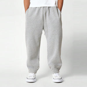 Pantalon de survêtement décontracté en molleton pour homme, taille mi-haute, coupe ample, avec cordon de serrage et poches, style Hip Hop, léger - Product Image 2